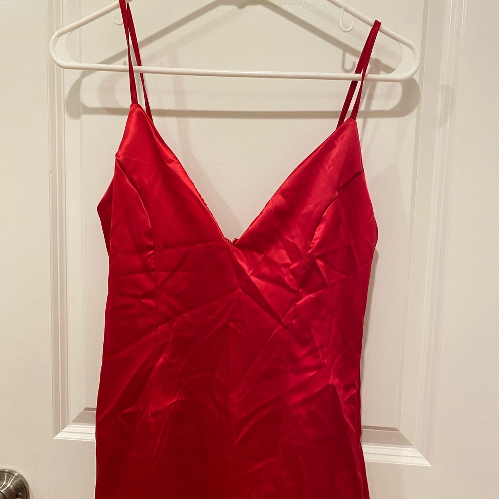 Silk red dress